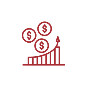 Icon für mehr Rendite, mehr Geld